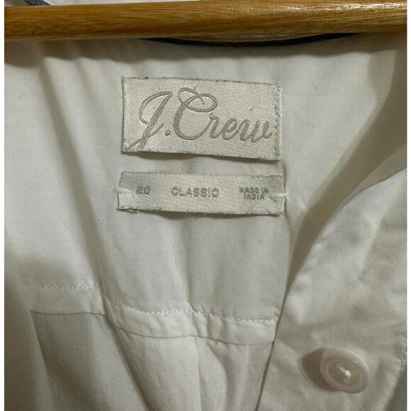 J.CREW Classic Women's Classic-fit collarless puff-sleeve shirt size 20 #Bb232‎ - Picture 3 of 7
